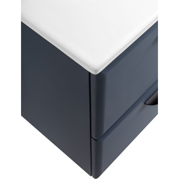 Тумба подвесная с раковиной Cezares ECO-CER-800-2C-SO-GR-P 80 см, Grafito - фото 9