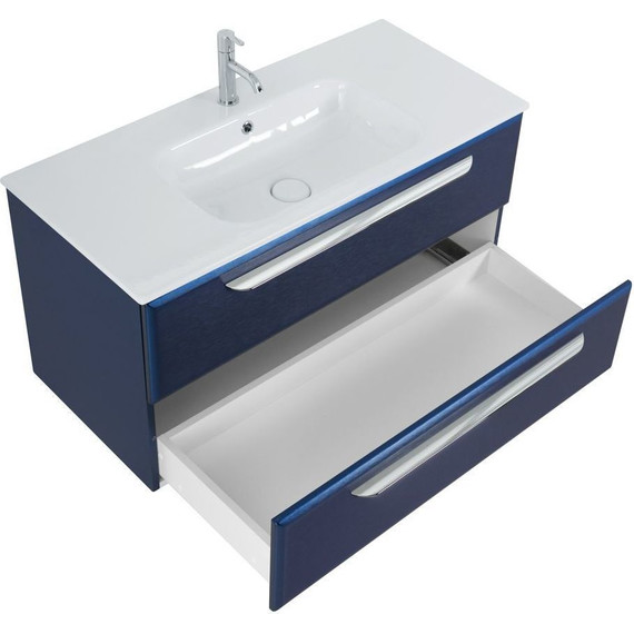 Тумба подвесная с раковиной Cezares ECO-CER-800-2C-SO-SPF-P 80 см, Sapfiro - фото 6