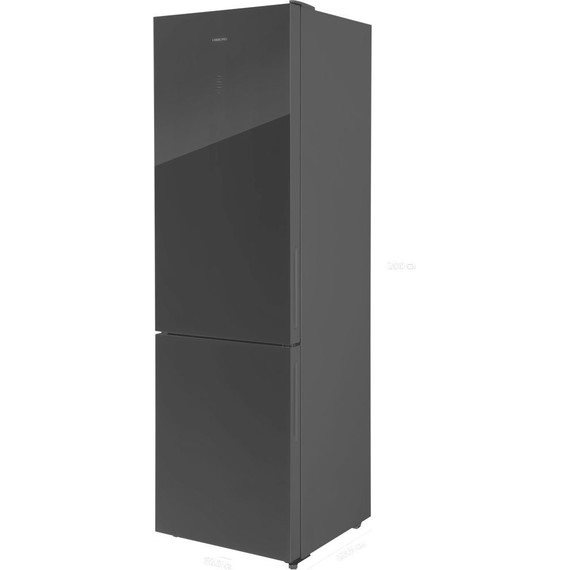 Двухкамерный холодильник Hiberg RFC-400DX NFGB inverter, чёрное стекло - фото 7