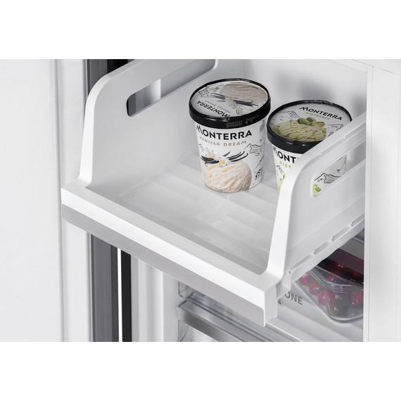 Холодильник Side by Side Hiberg RFQ-600DX NFGY inverter, бежевое стекло с полосками - фото 11