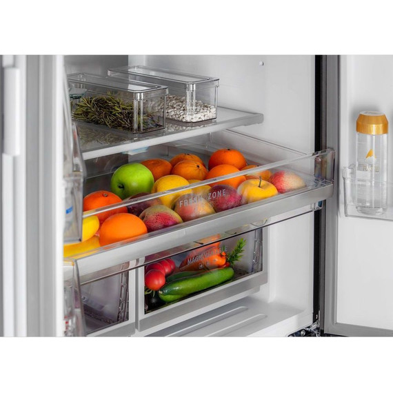 Холодильник Side by Side Hiberg RFQ-600DX NFGY inverter, бежевое стекло с полосками - фото 7