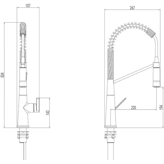 Смеситель для кухни Azario Spring AZ-VGT569183C, Цвет производителя: хром - фото 2
