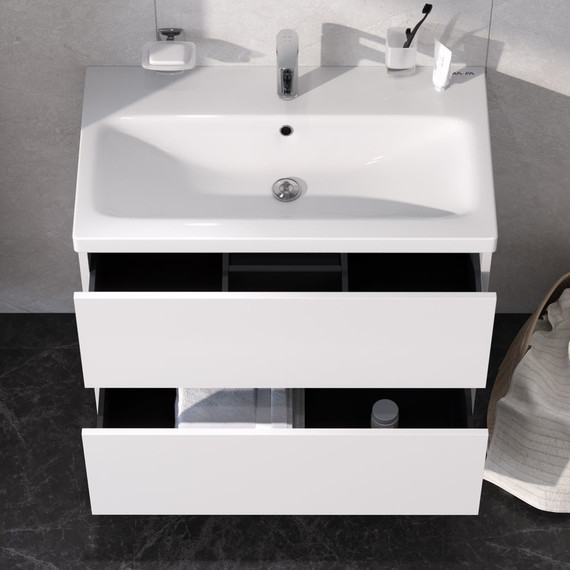 Комплект мебели Am.Pm Gem 75 см BK90GA - фото 6