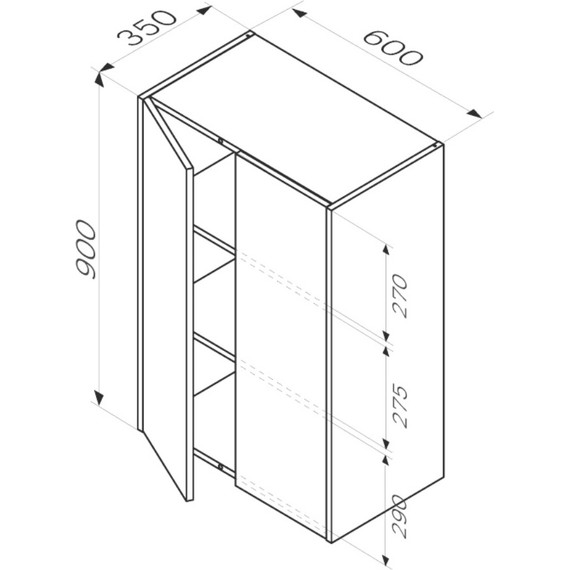 Пенал подвесной Am.Pm Func 60 см M8FCH06029OF+M8FCH0602OF+M8FOH0601OF, дуб крафт - фото, картинка 13 Пенал подвесной Am.Pm Func 60 см M8FCH06029OF+M8FCH0602OF+M8FOH0601OF, дуб крафт - фото 13