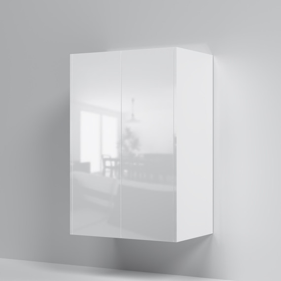 Пенал подвесной Am.Pm Func 60 см M8FCH06029WG+M8FCH0602WG+M8FOH0601WG, белый глянец - фото 4