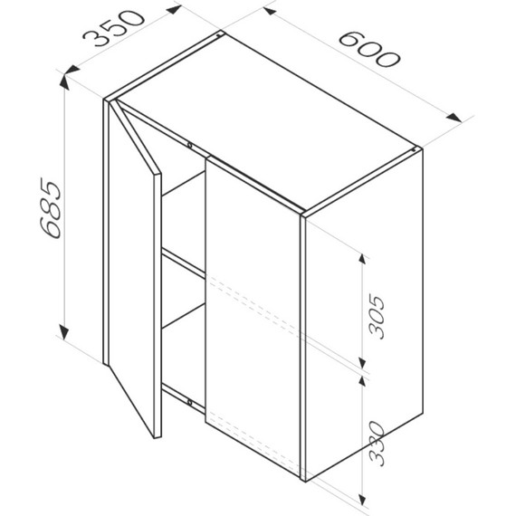 Пенал подвесной Am.Pm Func 60 см M8FCH06029OF+M8FCH0602OF+M8FOH0601OF, дуб крафт - фото, картинка 14 Пенал подвесной Am.Pm Func 60 см M8FCH06029OF+M8FCH0602OF+M8FOH0601OF, дуб крафт - фото 14
