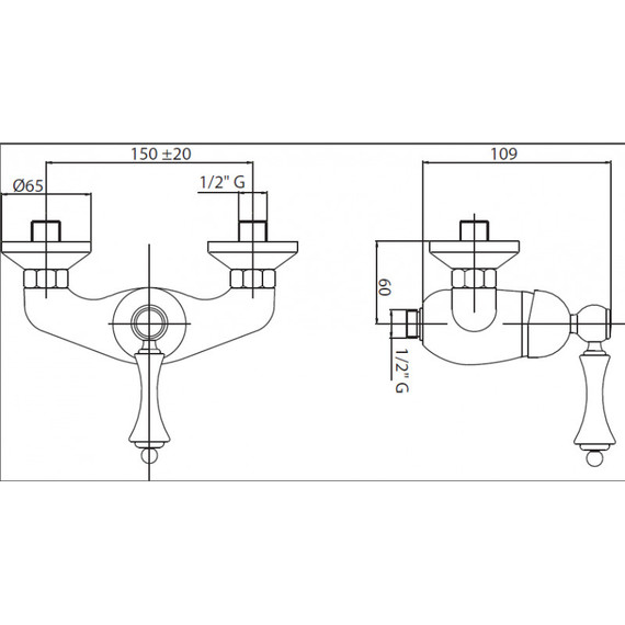 Смеситель для душа Cezares MARGOT-DM-01-Bi, Цвет производителя: хром - фото 2
