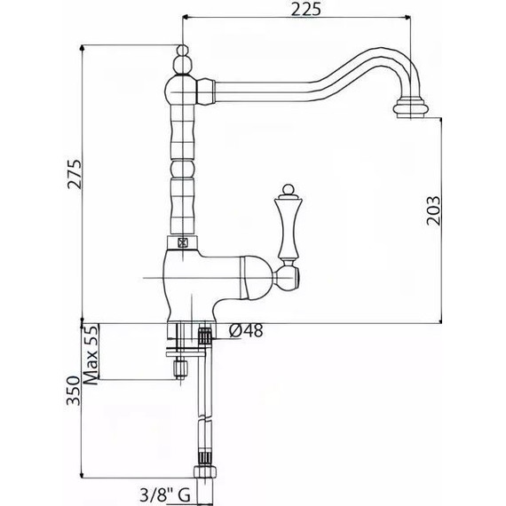 Смеситель для кухни Cezares MARGOT-LLM2-01-Bi, Цвет производителя: хром - фото 2