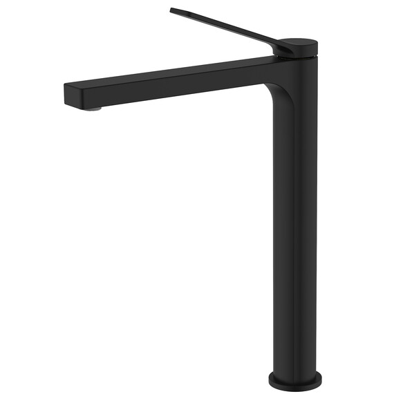 Смеситель для раковины высокий Azario Vise AZ-VQQ168R30PA, черный, Цвет производителя: чёрный - фото 