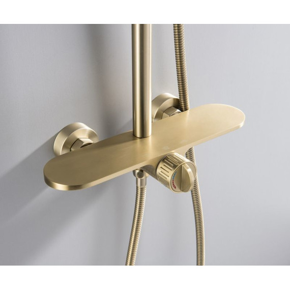 Душевая стойка Bronze de Luxe Icon 80112CG, матовое золото - фото 5