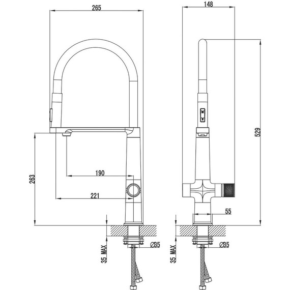 Смеситель для кухни Azario Advantage AZ-VRG569223C - фото 3