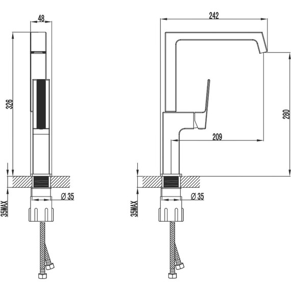 Смеситель для кухни Azario Exquisite AZ-VSM568340C - фото 2