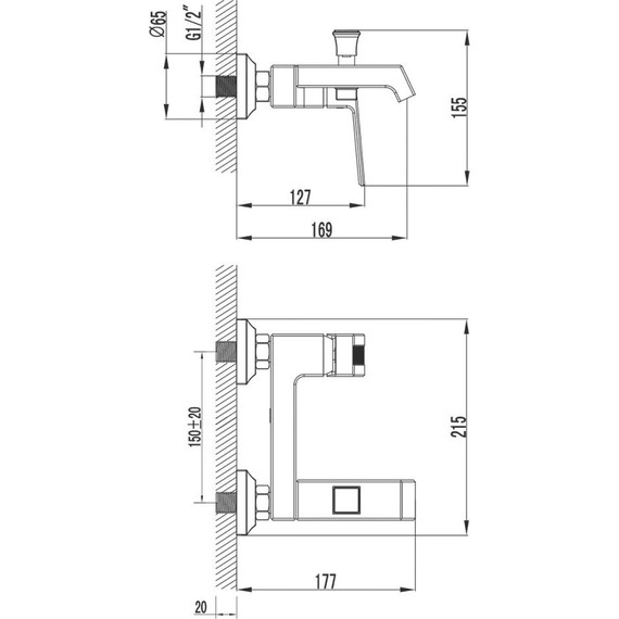 Смеситель для ванны Azario Exquisite AZ-VSN238340C - фото, картинка 6 Смеситель для ванны Azario Exquisite AZ-VSN238340C - фото 6
