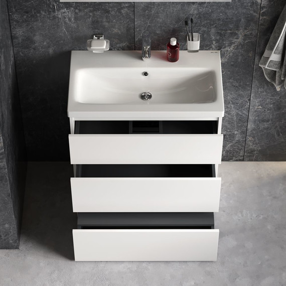 Комплект мебели Am.Pm Gem S 75 см BK91GF - фото 4