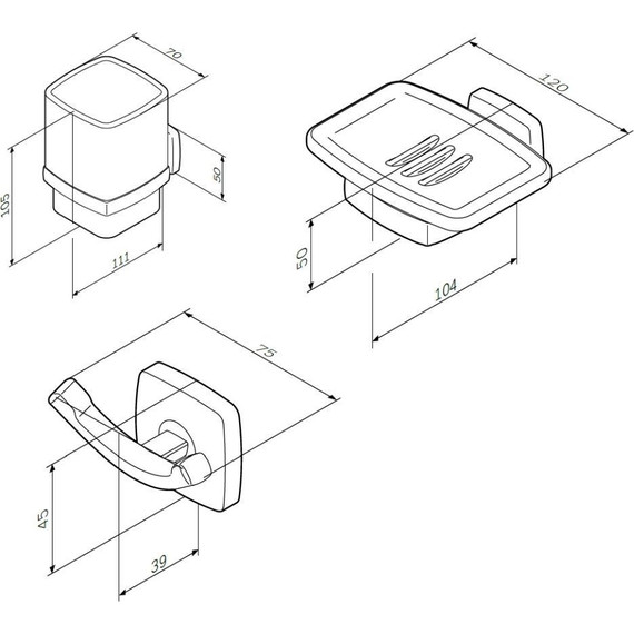 Комплект мебели Am.Pm Gem S 75 см BK91GF - фото 9