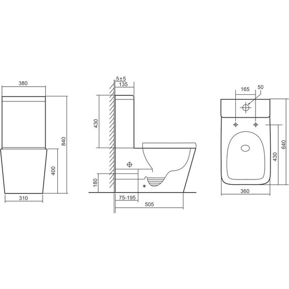 Унитаз-компакт безободковый Тритон Corso CO-3006 с тонкой крышкой микролифт - фото 10