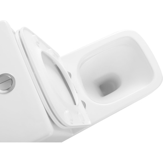 Унитаз-компакт безободковый Тритон Corso CO-3006 с тонкой крышкой микролифт - фото 7