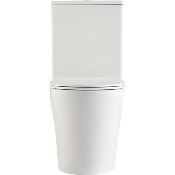 Унитаз-компакт безободковый Тритон Corso CO-3906 с тонкой крышкой микролифт - фото 3