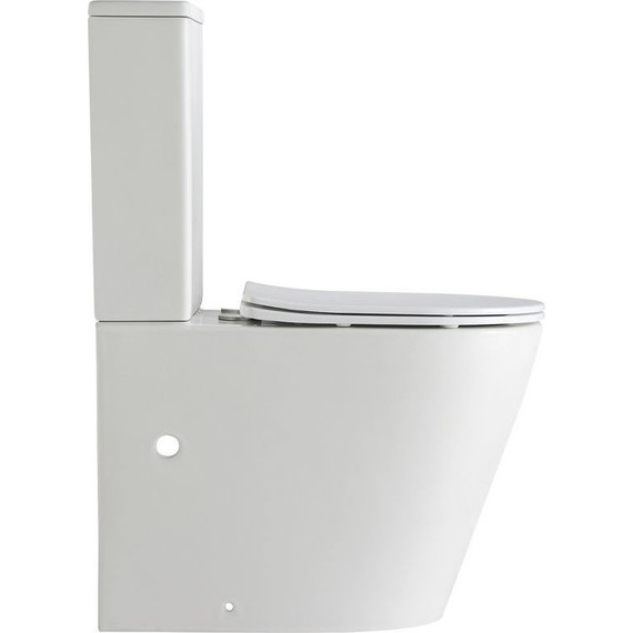 Унитаз-компакт безободковый Тритон Corso CO-3906 с тонкой крышкой микролифт - фото 4