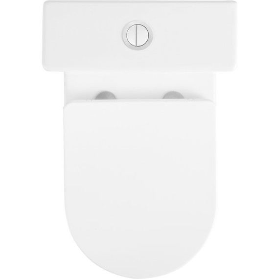 Унитаз-компакт безободковый Тритон Corso CO-3906 с тонкой крышкой микролифт - фото 6