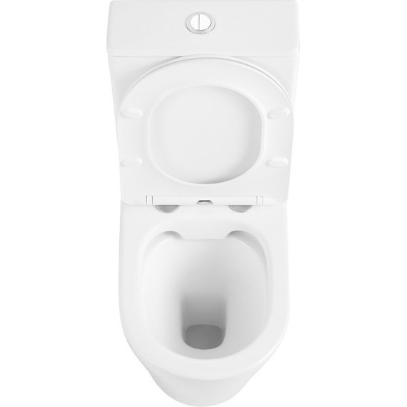 Унитаз-компакт безободковый Тритон Corso CO-3906 с тонкой крышкой микролифт - фото 8