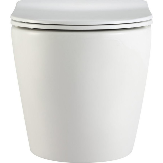 Унитаз подвесной безободковый Тритон Verso 1832 с тонкой крышкой микролифт - фото 3