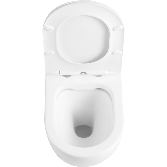 Унитаз подвесной безободковый Тритон Verso 1832 с тонкой крышкой микролифт - фото 9