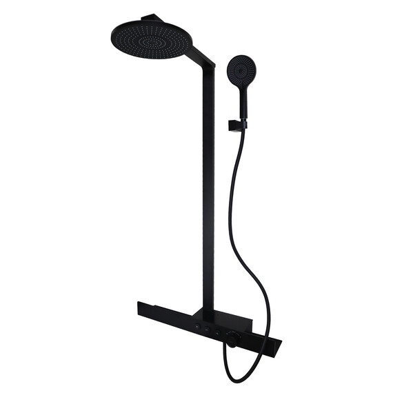Душевая стойка с термостатом Azario Deepsea AZ-679008DB9PA, черный - фото 