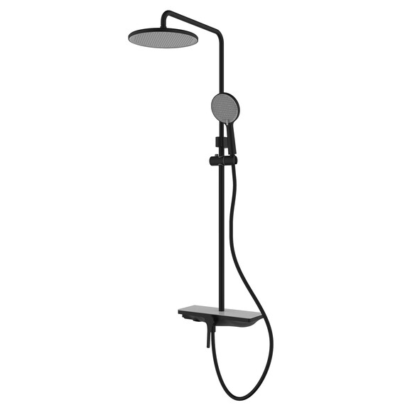 Душевая стойка Azario Ginkgo AZ-VPW238V95PA-1DJ1K22-ZH3A55, черный, Цвет производителя: чёрный - фото 