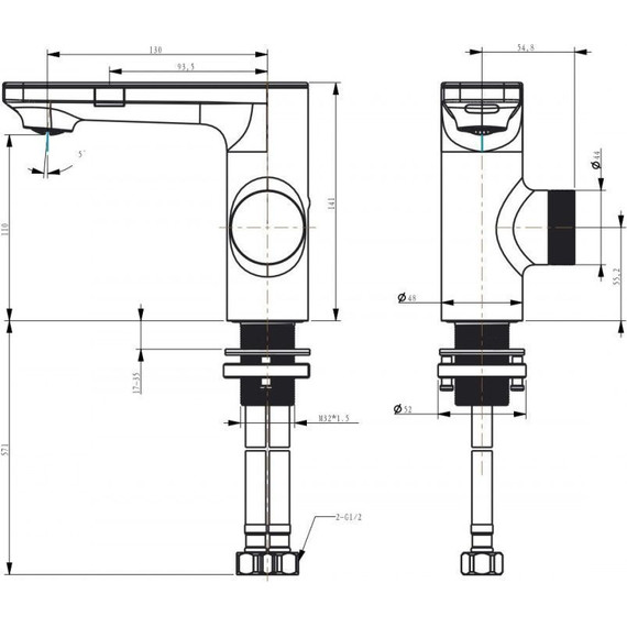 Смеситель для раковины сенсорный Berges Wasserhaus Morans 076001, Цвет производителя: хром - фото 10