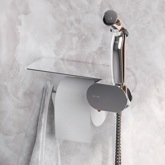 Набор унитаз-компакт с гигиеническим душем Am.Pm Inspire V2.0 CK50C1704W - фото 3