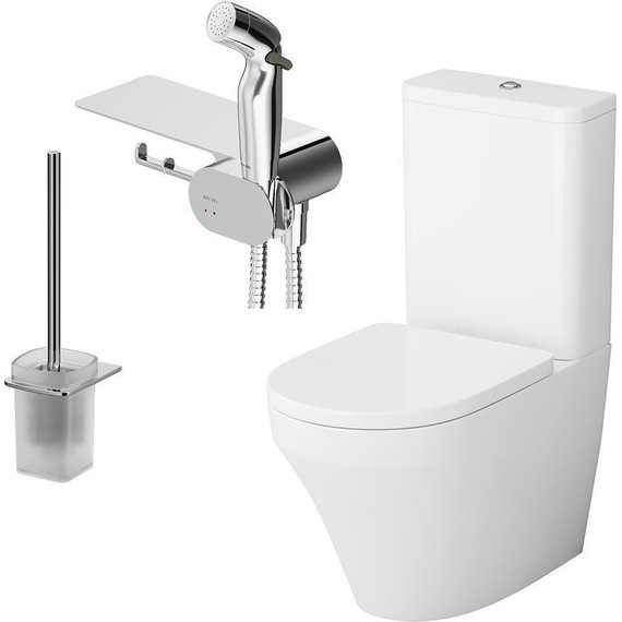 Набор унитаз-компакт с гигиеническим душем Am.Pm Inspire V2.0 CK50C1704W - фото 5