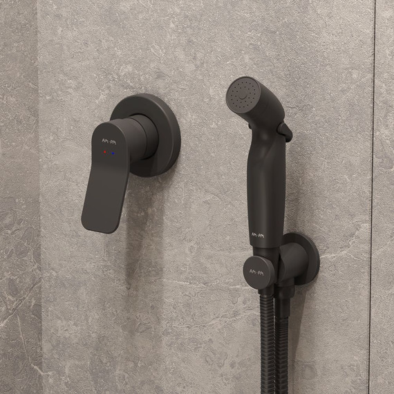 Подвесной комплект (Секция гигиены) Am.Pm Spirit CK70GH, черный - фото 4