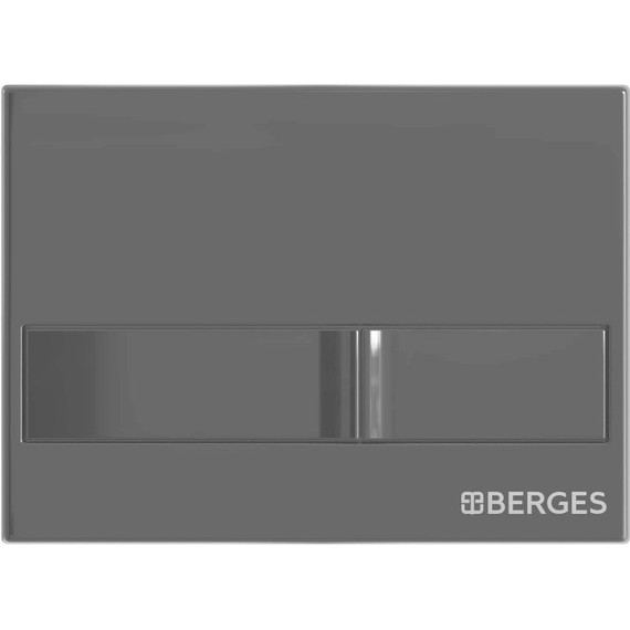 Кнопка смыва Berges Wasserhaus Line 040016, черный глянцевый - фото 