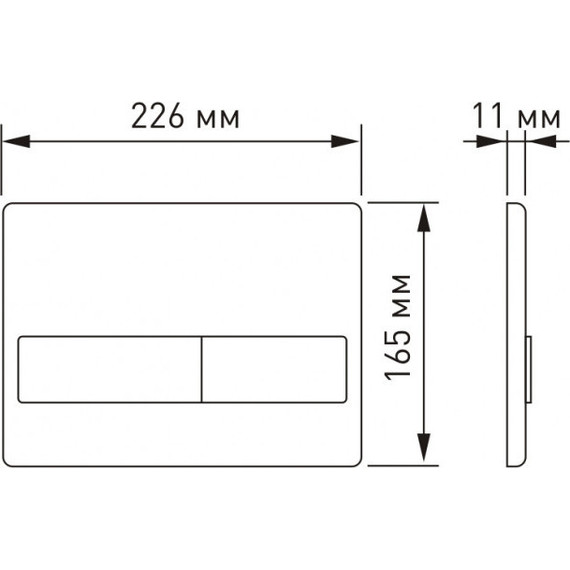 Кнопка смыва Berges Wasserhaus Line 040019, золото глянец - фото 3