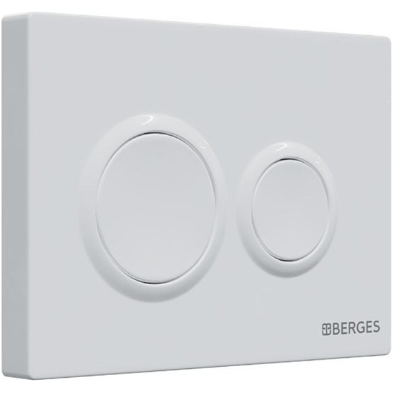 Кнопка смыва Berges Wasserhaus Option 040061, белый - фото 3