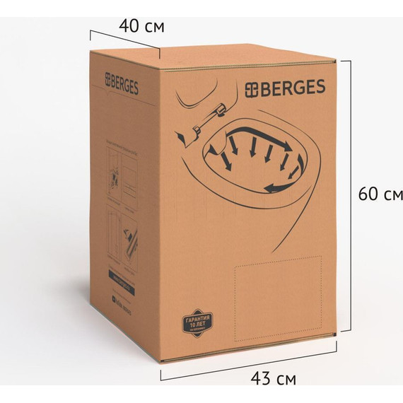 Унитаз подвесной Berges Wasserhaus Ventas Black Rimless 082136 с крышкой микролифт, черный, Цвет производителя: чёрный - фото 6