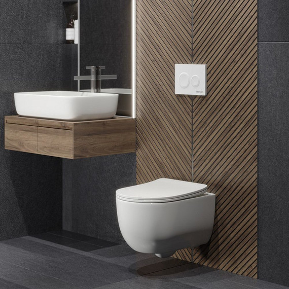 Инсталляция Berges Wasserhaus Novum с подвесным унитазом Ventas Rimless 043239 - фото 7