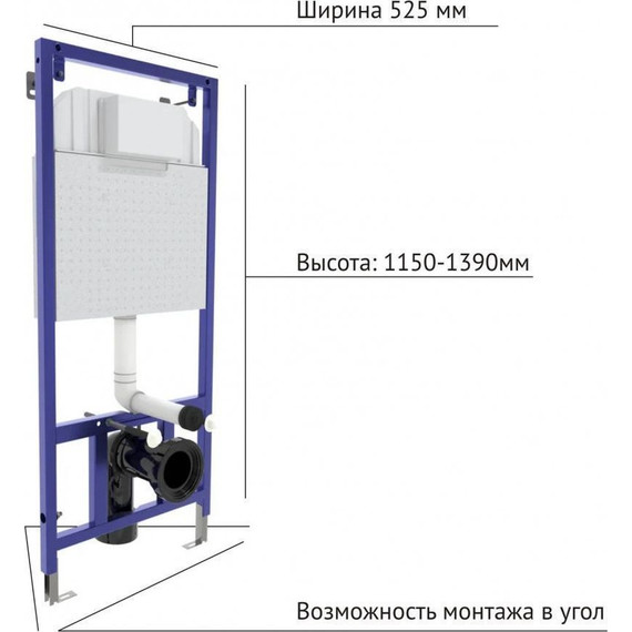 Инсталляция Berges Wasserhaus Novum с подвесным унитазом Ventas Rimless 043239 - фото 2