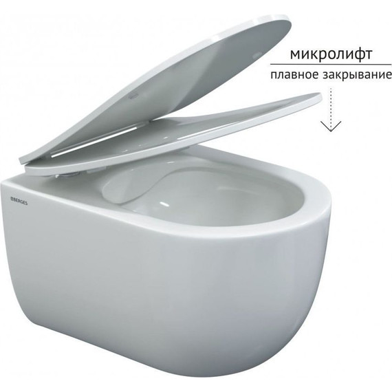 Инсталляция Berges Wasserhaus Novum с подвесным унитазом Ventas Rimless 043239 - фото 6