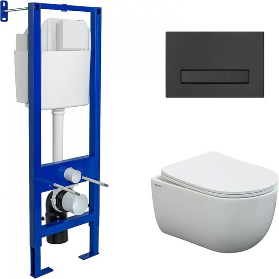 Инсталляция Berges Wasserhaus Atom с подвесным унитазом Ventas Rimless 043306 - фото 