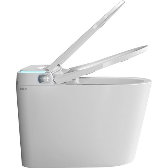 Унитаз-биде приставной электронный безободковый с импульсным смывом Abber Bequem AC1117S с крышкой микролифт - фото 14