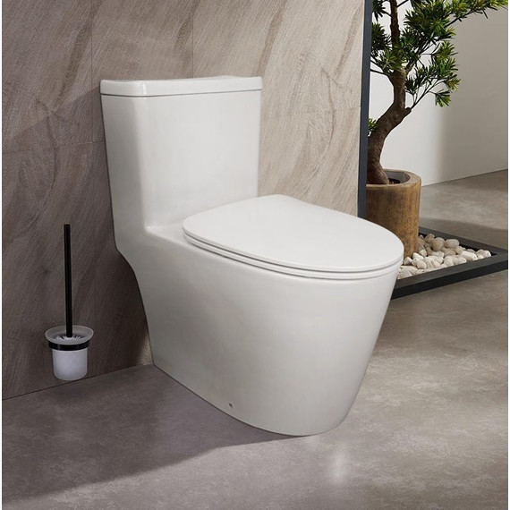 Унитаз-моноблок безободковый Creo Ceramique One ON0101 с крышкой микролифт - фото, картинка 10 Унитаз-моноблок безободковый Creo Ceramique One ON0101 с крышкой микролифт - фото 10