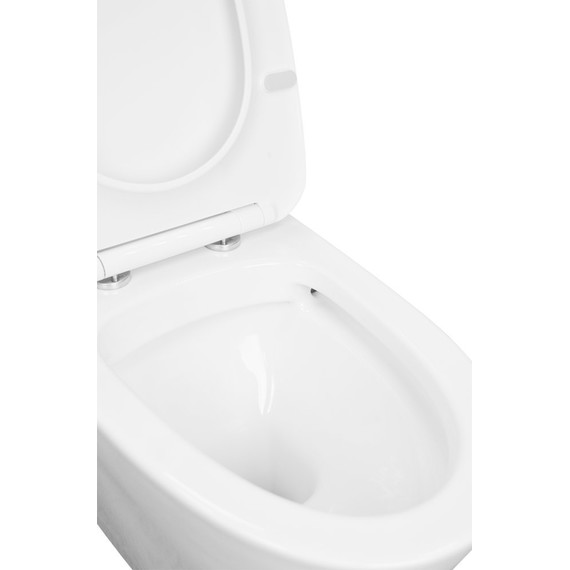 Унитаз-моноблок безободковый Creo Ceramique One ON0101 с крышкой микролифт - фото, картинка 2 Унитаз-моноблок безободковый Creo Ceramique One ON0101 с крышкой микролифт - фото 2