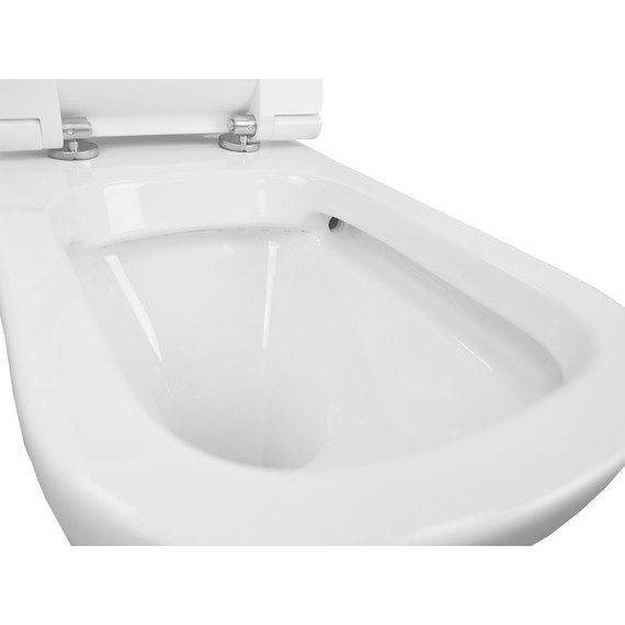 Унитаз-моноблок безободковый Creo Ceramique One ON0102 с крышкой микролифт - фото, картинка 5 Унитаз-моноблок безободковый Creo Ceramique One ON0102 с крышкой микролифт - фото 5