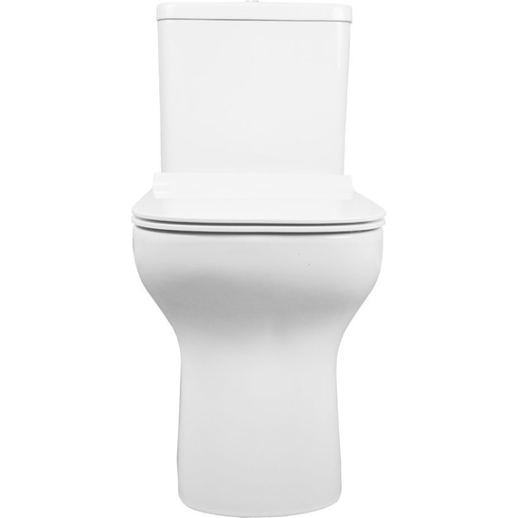 Унитаз-моноблок безободковый Creo Ceramique One ON0102 с крышкой микролифт - фото, картинка 9 Унитаз-моноблок безободковый Creo Ceramique One ON0102 с крышкой микролифт - фото 9