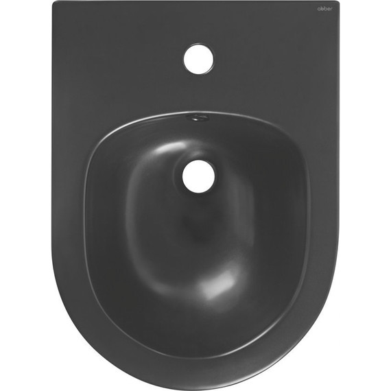 Биде подвесное Abber Bequem AC1150MB, черный матовый - фото 6