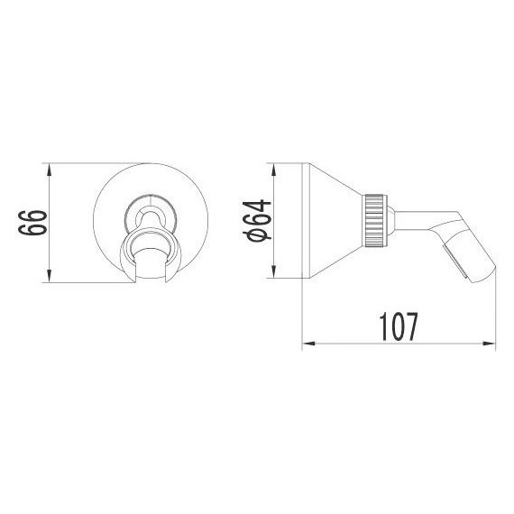 Держатель душевой лейки Lemark LM8008B, бронза - фото 2