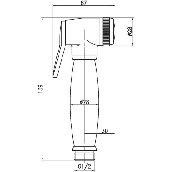 Гигиенический душ Lemark LM8047G, золото - фото 2
