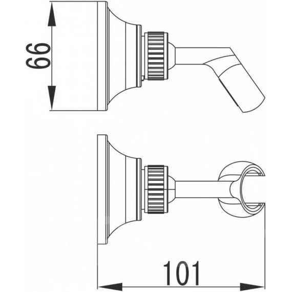 Держатель душевой лейки Lemark LM8489B, бронза - фото 2